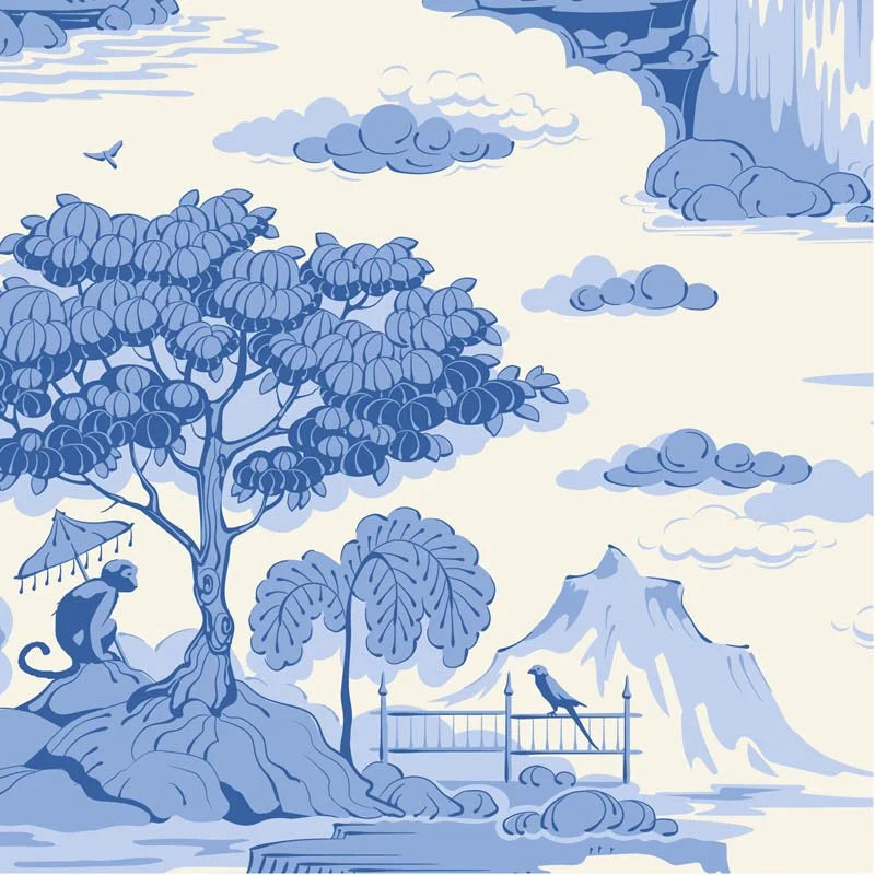 Tilda Something Blue - Cottonview Cream