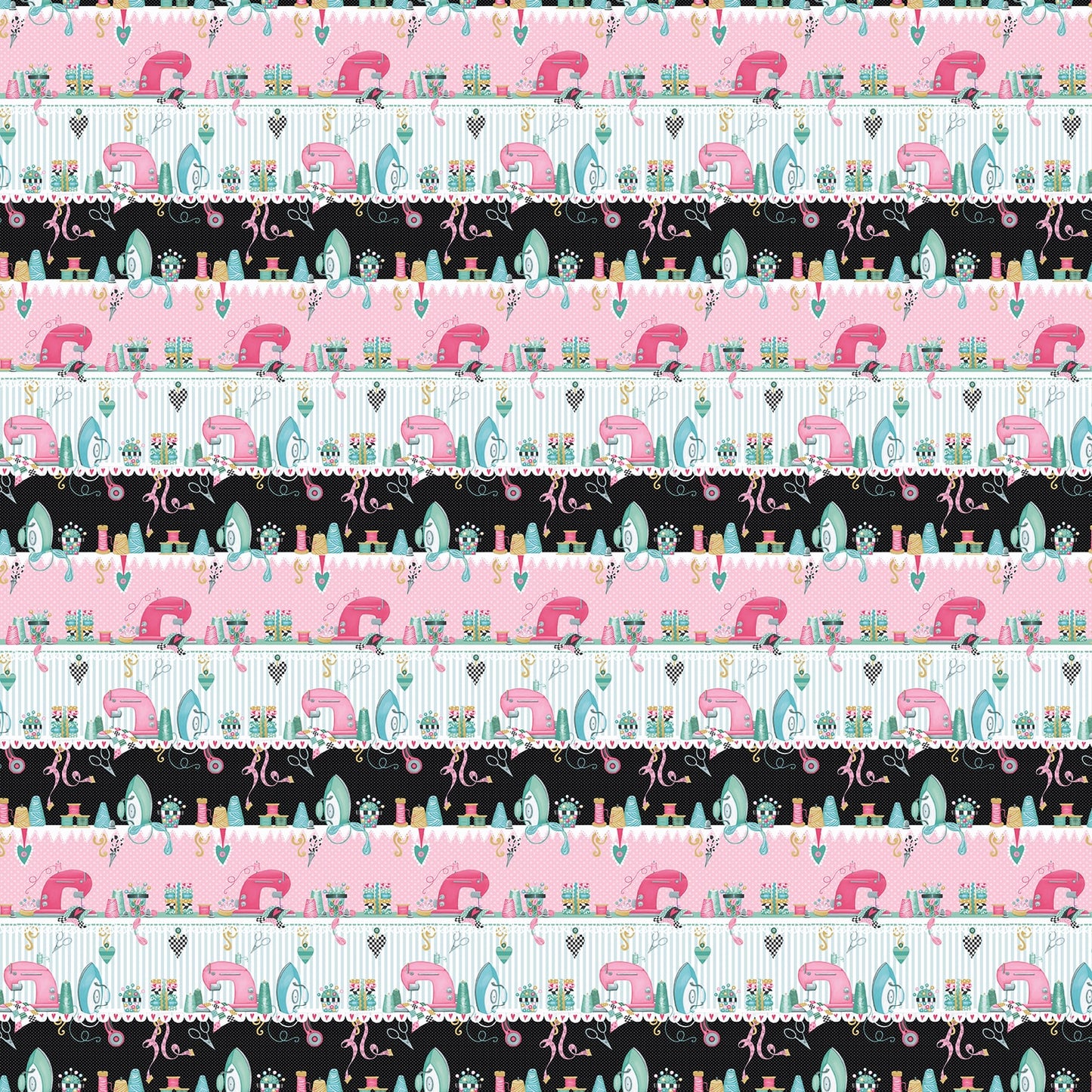 Sew, Sleep, Repeat - Border Stripe