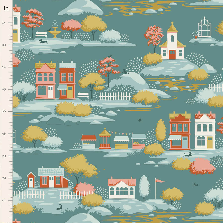 Tilda Village Life - Village Teal