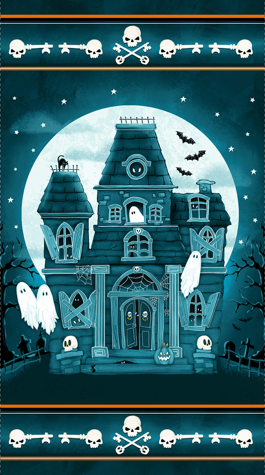 Welcome Foolish Mortals - 24 Inch Haunted House Panel