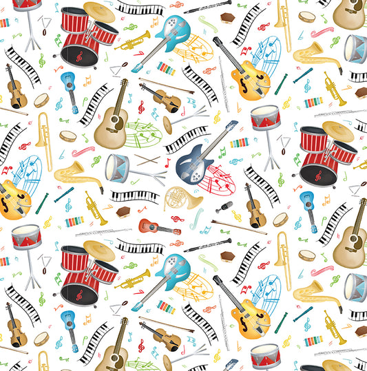 Making Music - Musical Instruments White