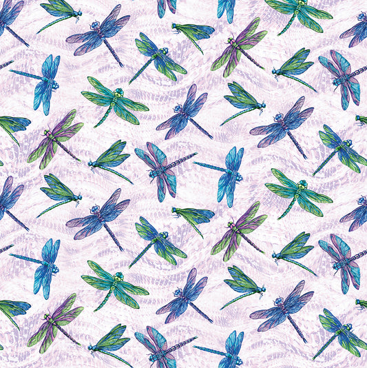 On Dragonfly Wings - Large Dragonfly Light Lavender