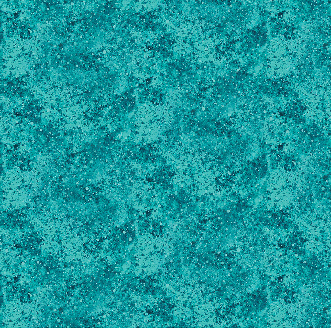 On Dragonfly Wings - Spatter Texture Turquoise