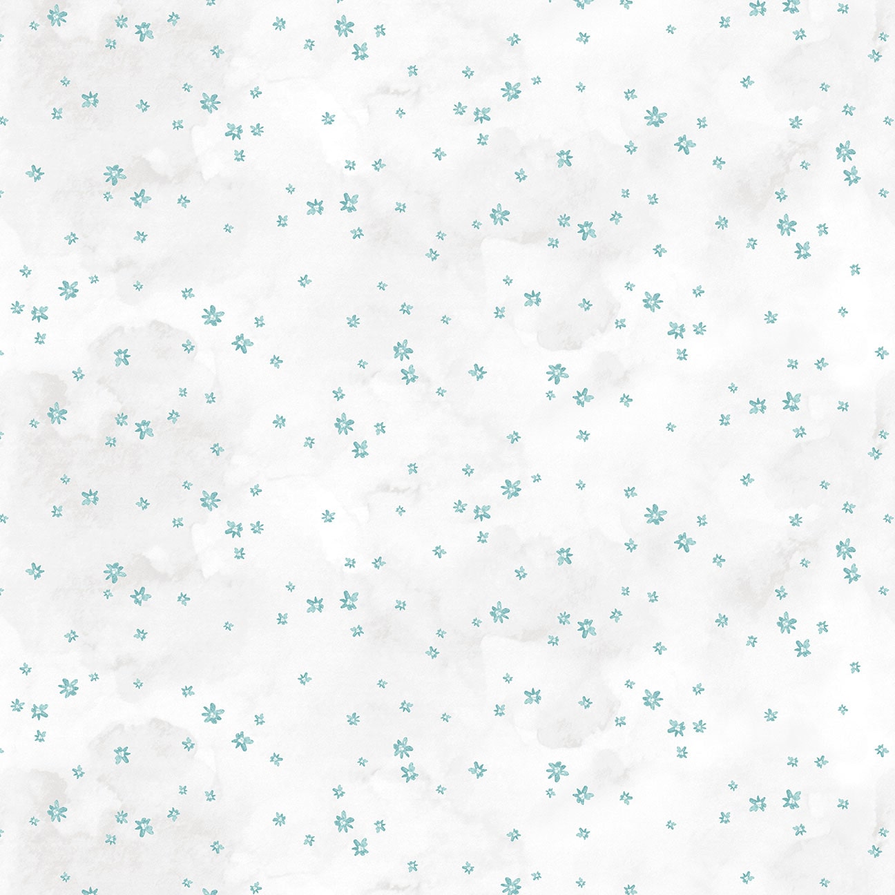 Soft Spoken - Asterisk Flower Turquoise