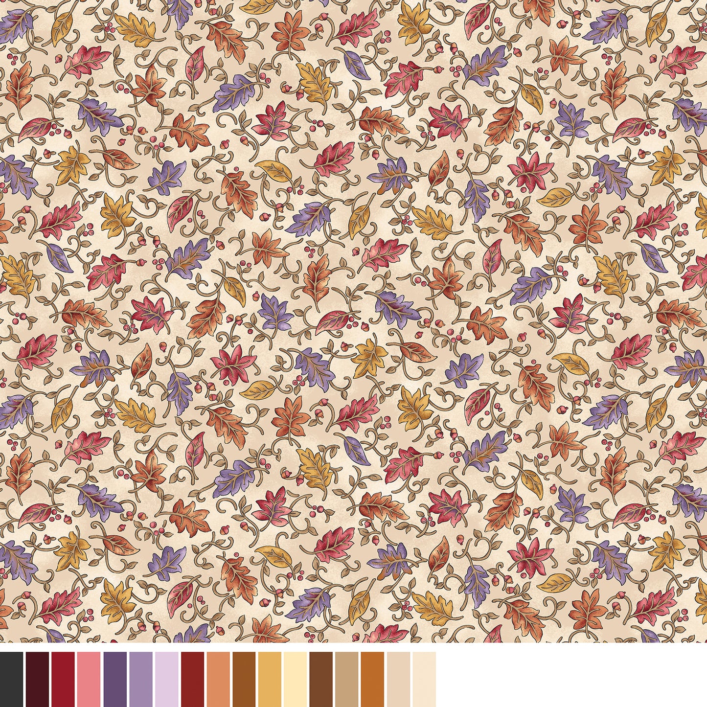 Autumn Breeze - Dancing Leaves Cream