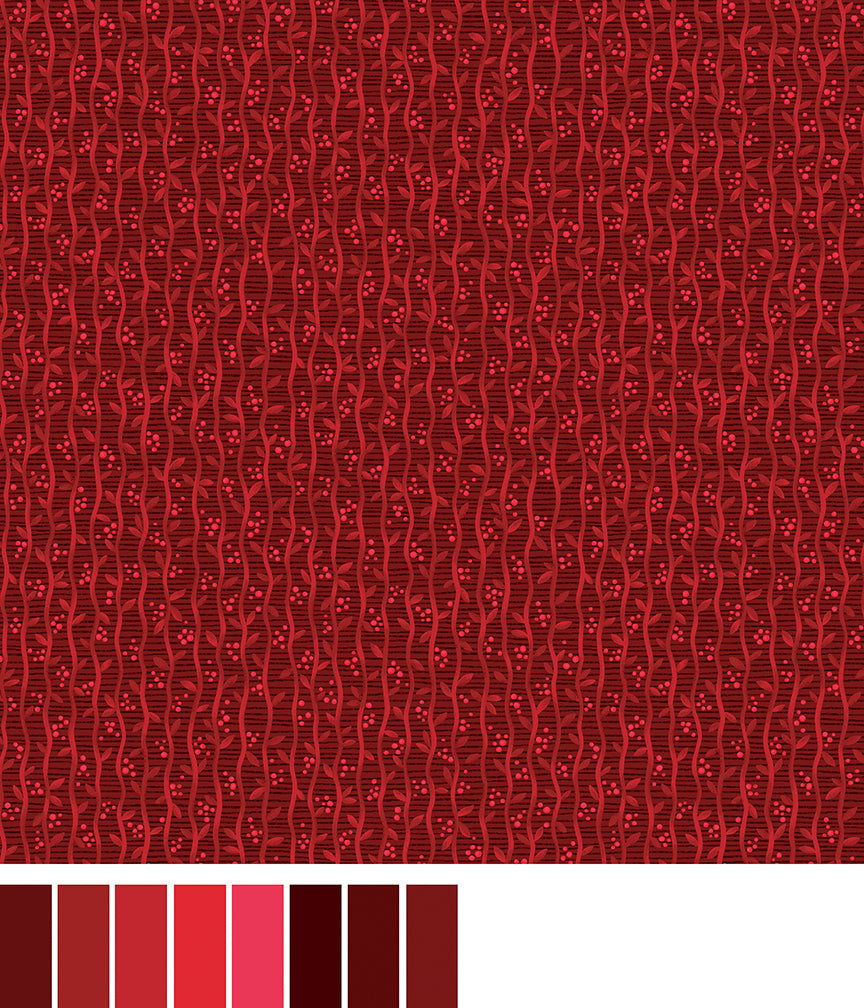 Autumn Breeze - Harvest Stripe Red
