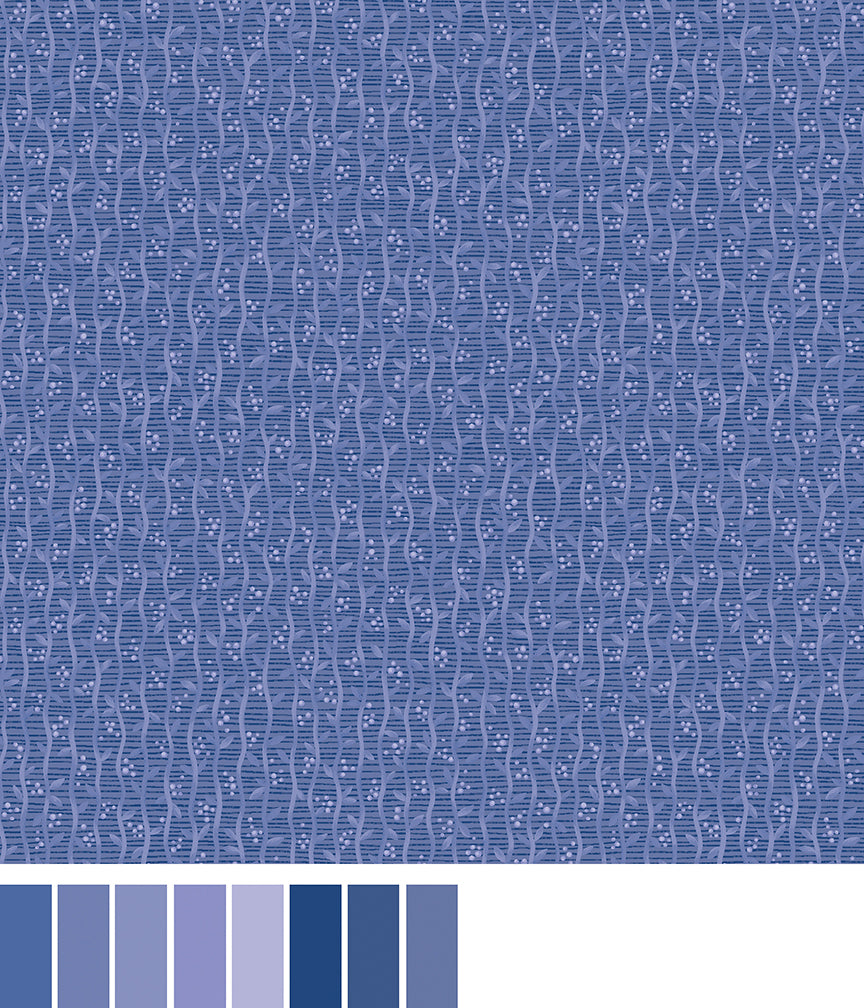 Autumn Breeze - Harvest Stripe Blue