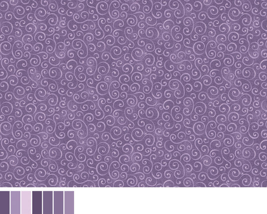 Autumn Breeze - Swirling Winds Purple