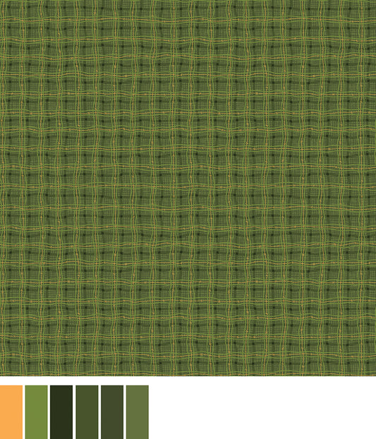 Autumn Breeze - Rambling Plaid Green