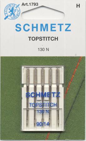 Schmetz Topstitch Machine Needles Size 14/90 5/Pkg