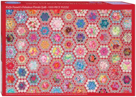 Fabulous Florals Quilt Jigsaw Puzzle for Adults