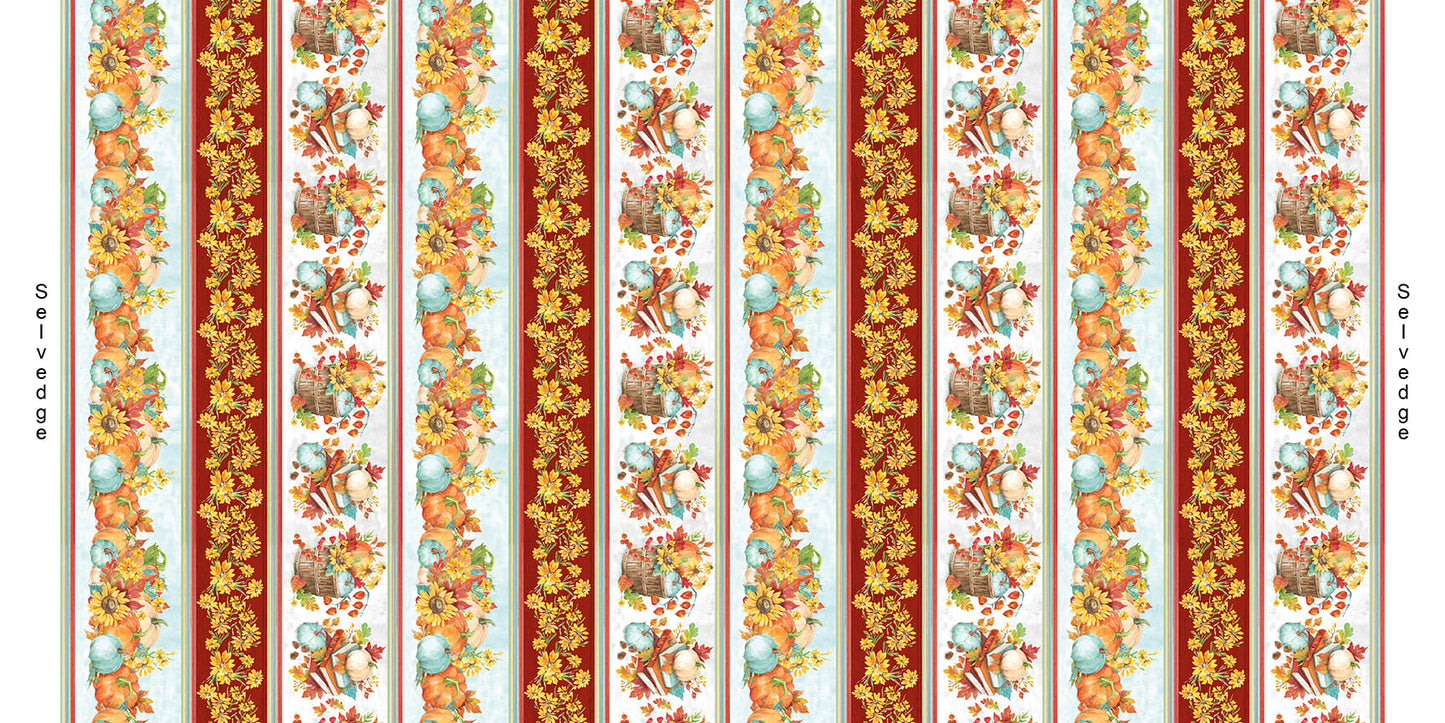 Autumn Blessings - Autumn Border Stripe