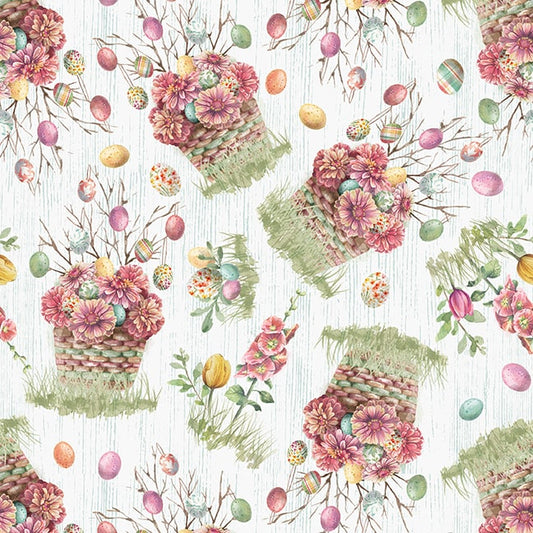 Easter Wishes - Floral Easter Baskets