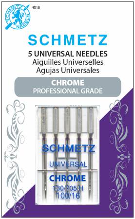 Schmetz Chrome Universal Machine Needles-Size 100/16 5/Pkg