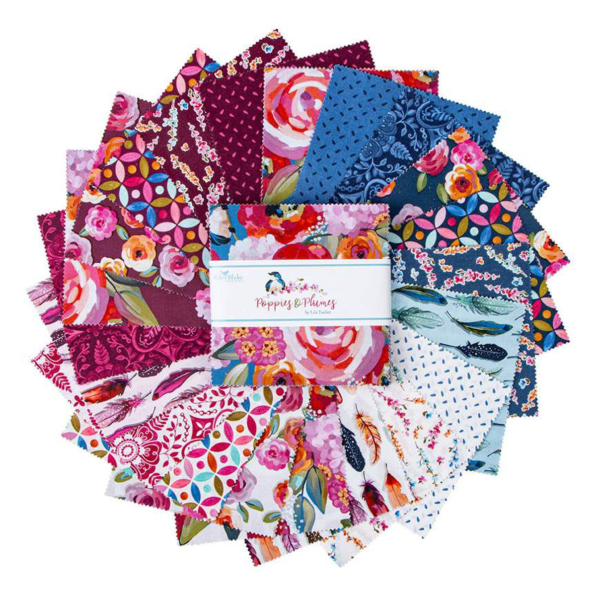 Poppies & Plumes 5" Stacker