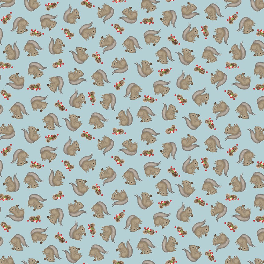 Snowman's Dream Cotton Fabric Line, Studio e fabrics, Snowman, Winter time, Cotton fabrics, Quilting Cotton, Sharla Fults, Cotton fabrics at Boxer Craft House, Tossed Squirrels