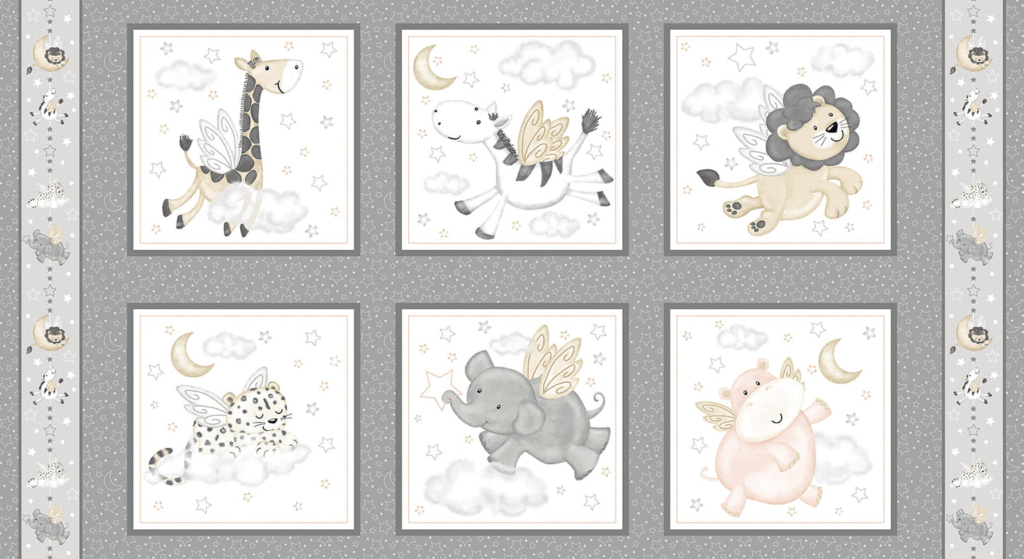 Moonlit Dreams - Six 10 Inch Animal Blocks 24 Inch