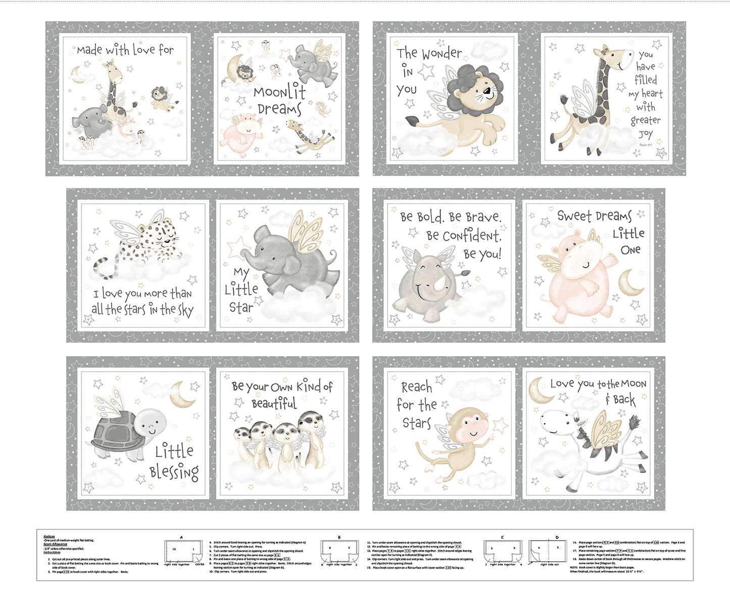 Moonlit Dreams - Animal Book Panel
