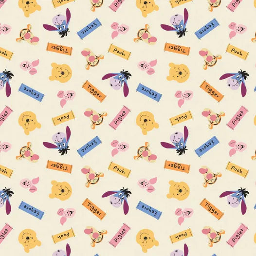 All About Me Winnie The Pooh - Friends & Name Tags Cream