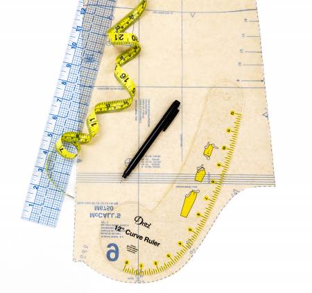 Curve Ruler Clear 12in