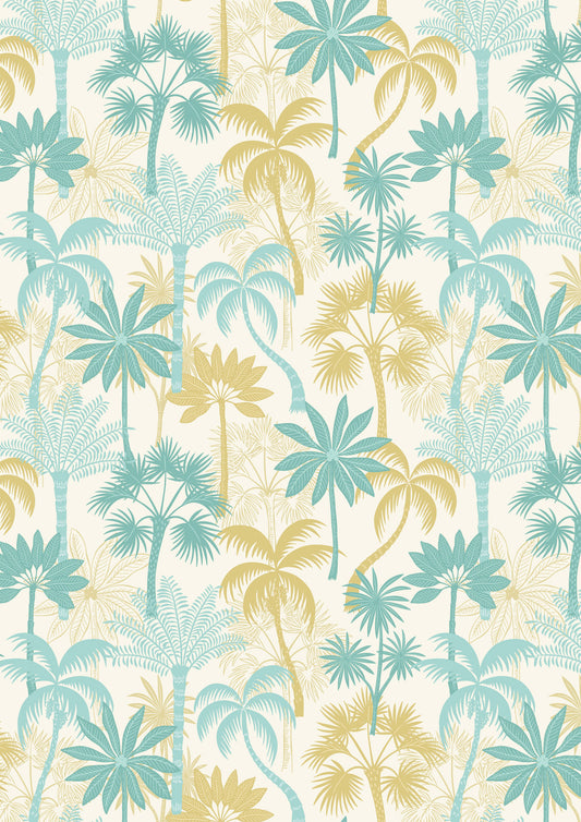 Paradise - Tropical Trees on Cream