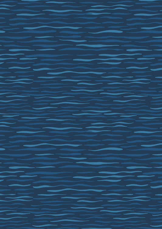 Puffin Rock - Dark Blue Waves