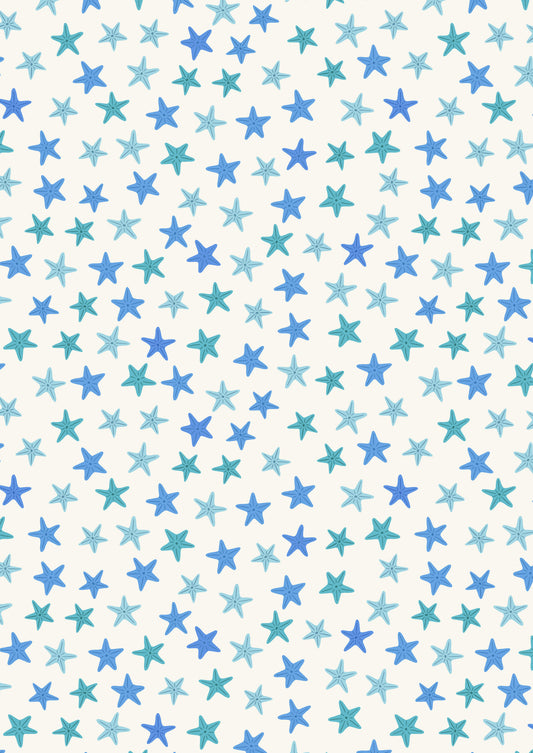 Puffin Rock - Blue Starfish on Cream