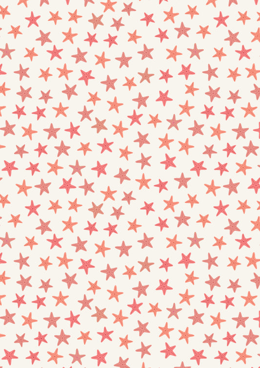Puffin Rock - Orange Starfish on Cream