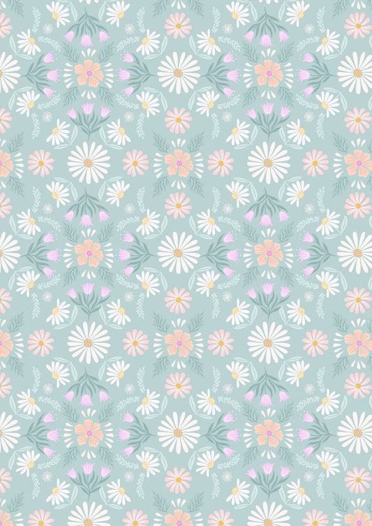 Honey Sweet - Honey Sweet Flowers On Blue