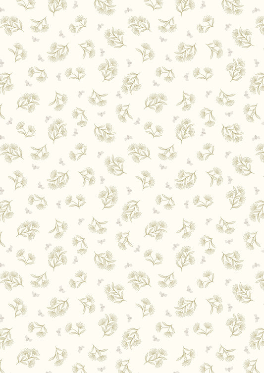 Honey Sweet - Tiny Floral Bee On Cream
