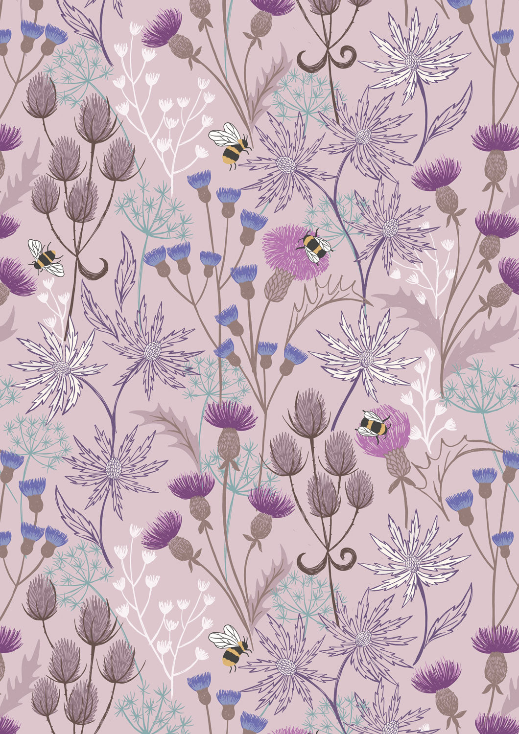 Celtic Floral on Light Heather