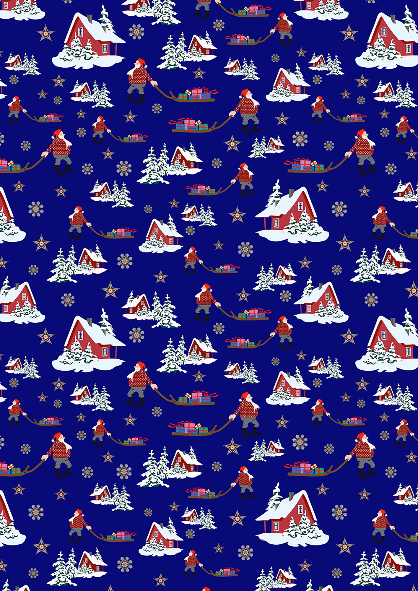 Norwegian Christmas - Christmas Eve on Blue