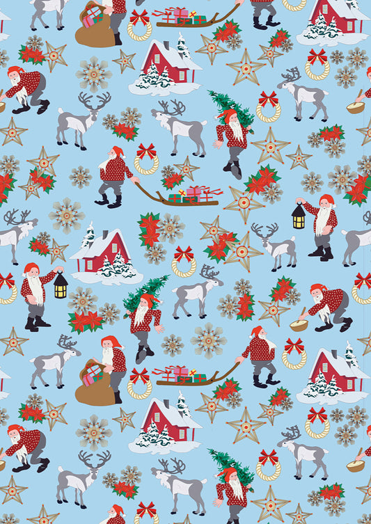 Norwegian Christmas - Norwegian Christmas on Light Blue