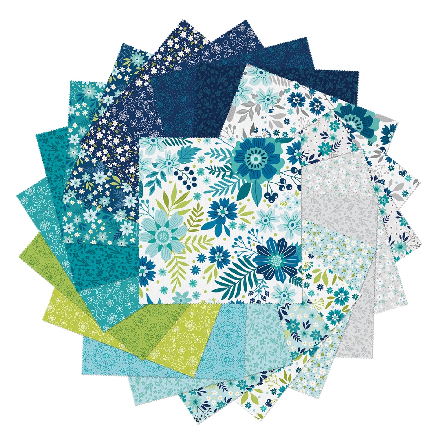 Among The Wildflowers II 10in Squares, 42pcs/bundle