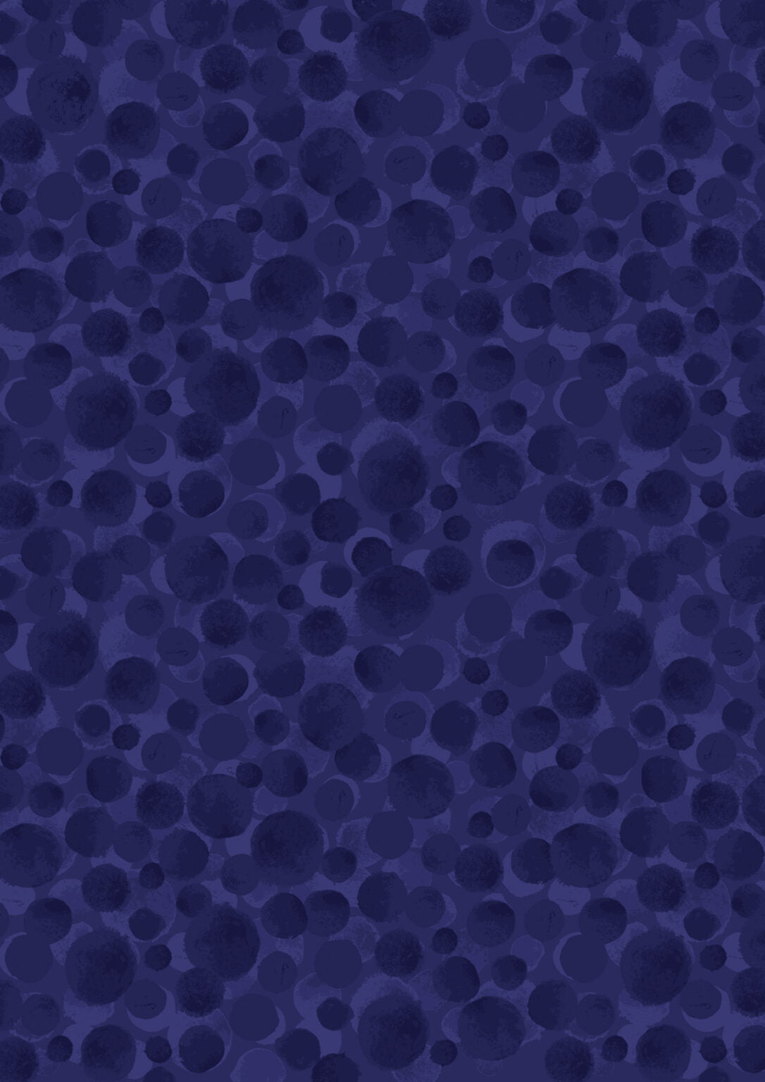 Bumbleberries - Navy Blue