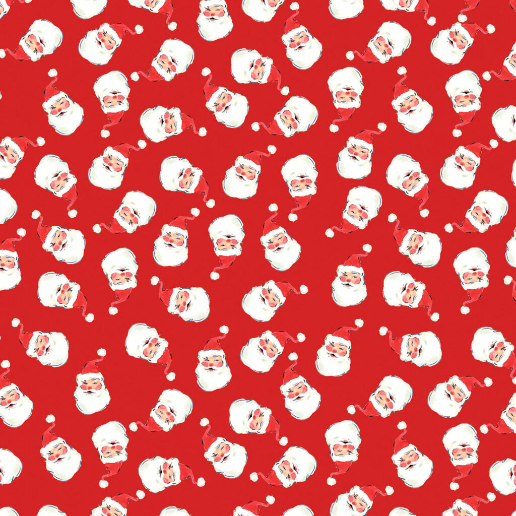 Merry Happy Christmas - Jolly Santa Festive Red