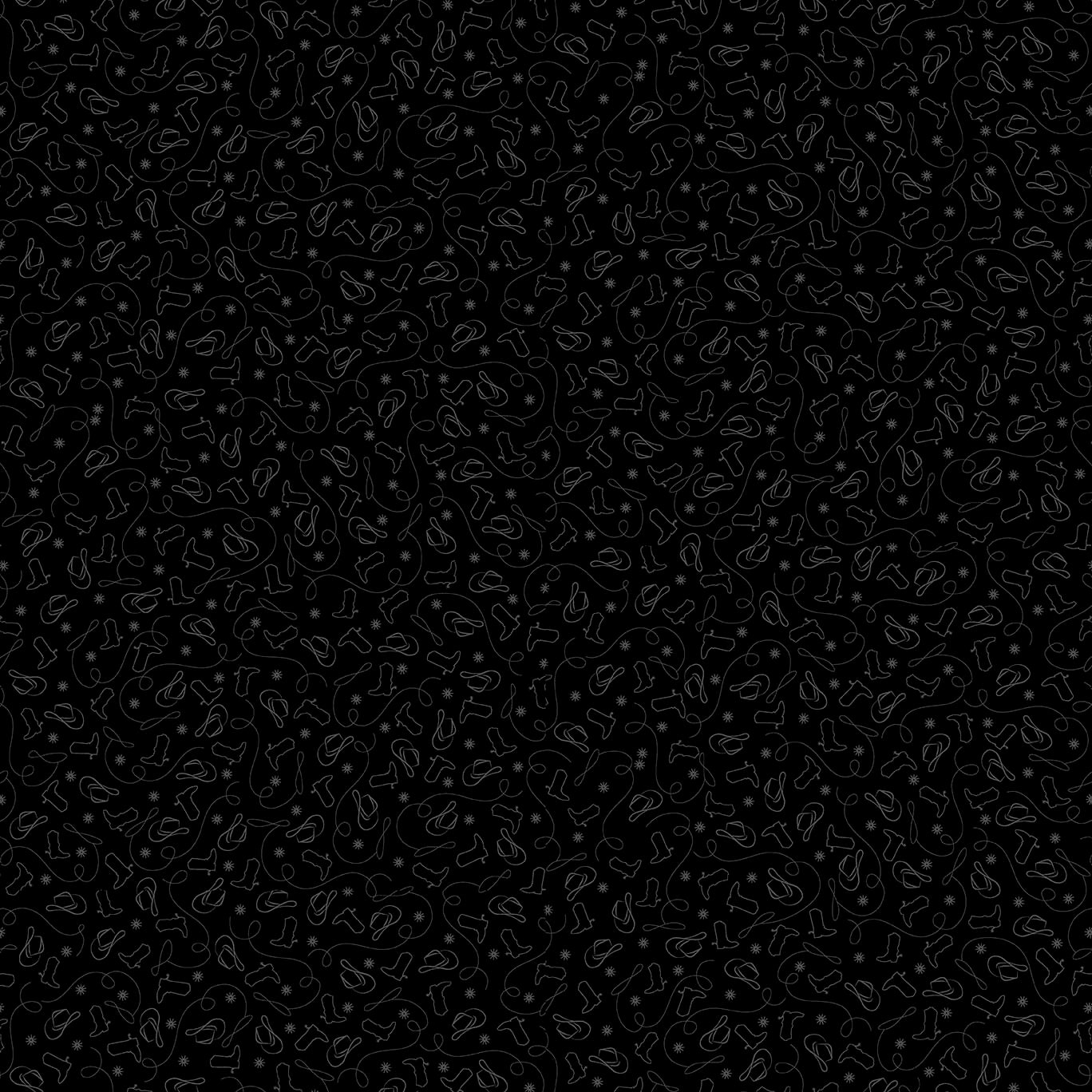 Back in Black - Cowboy Accessories Henry Glass Fabrics by Goldi L. Studio