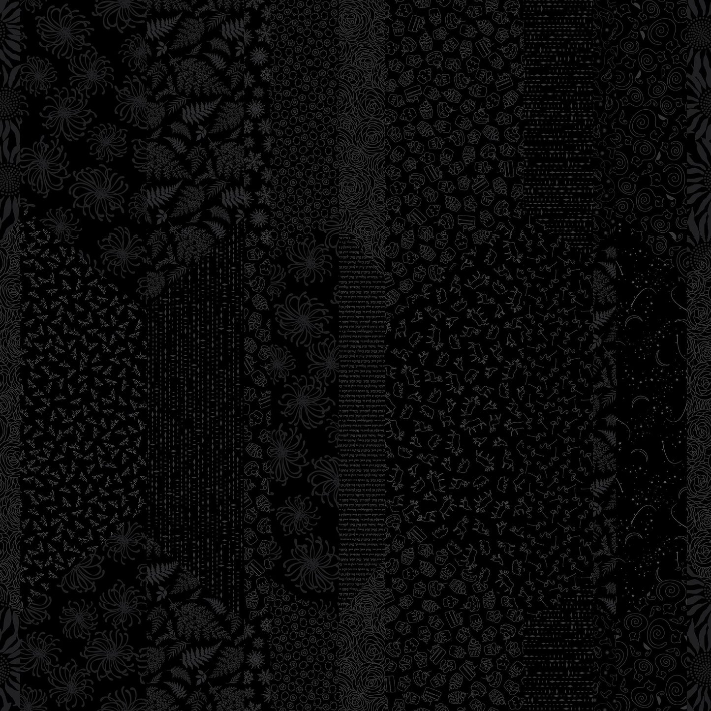 Back in Black - Scrappy Background Henry Glass Fabrics