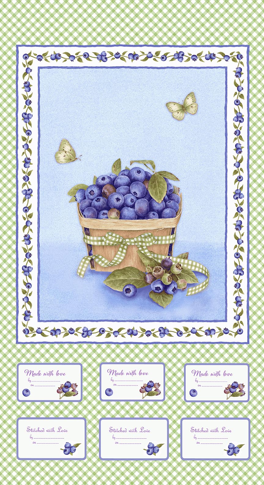 Berrylicious - Panel 24 Inch by Jane Shasky for Henry Glass fabrics