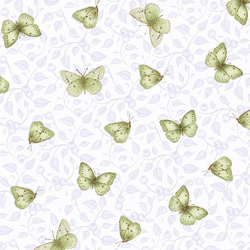 Berrylicious - Tossed Butterflies Jane Shasky Henry Glass Fabrics
