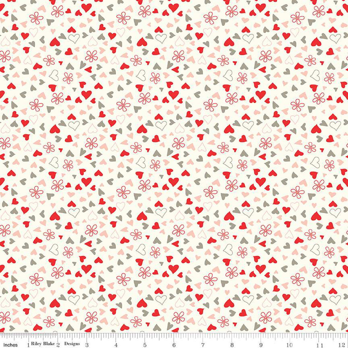 I love Us Scattered Hearts - Cream
