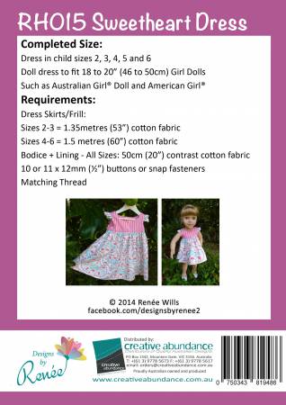 My Doll and Me Sweetheart Dress