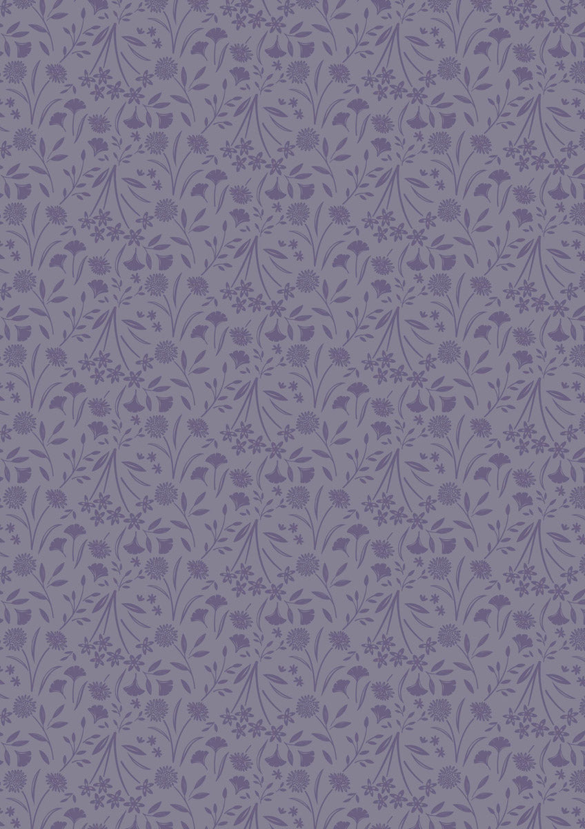 Evenfall - Floral Dusk Dusky Purple