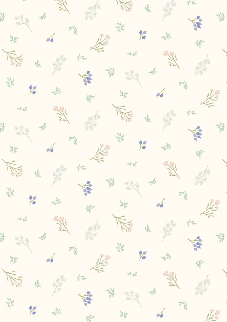 Scattered Sprig - Cream