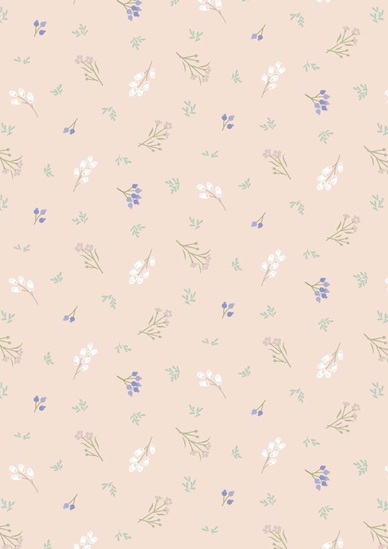 Scattered Sprig - Pale Peach