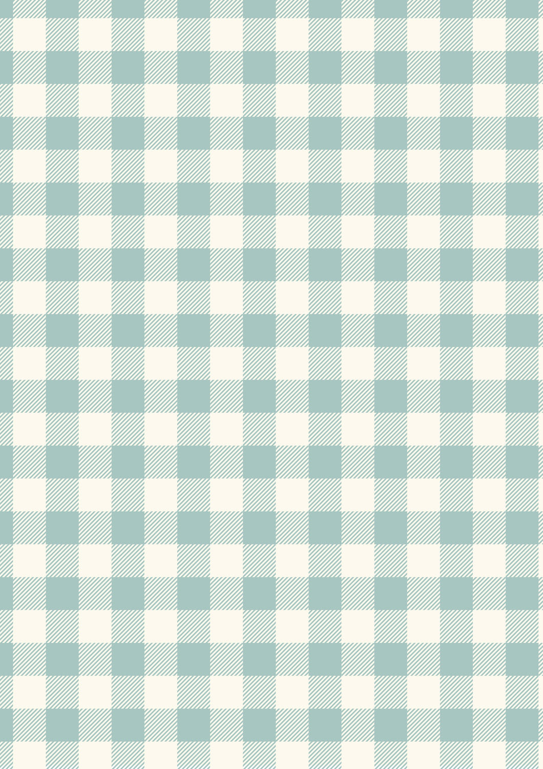 Country Comforts - Duck Egg Buffalo Check Flannel