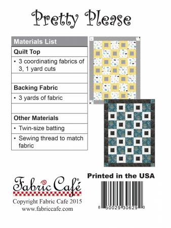 Three Yard Quilt Pattern - Pretty Please