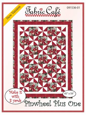 Three Yard Quilt Pattern - Pinwheel Plus One