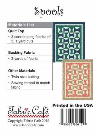 Three Yard Quilt Pattern - Spools