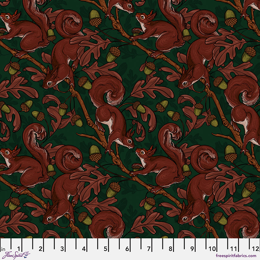 Garden Bed - Treetop Green By Rachel Hauer FreeSpirit Fabrics